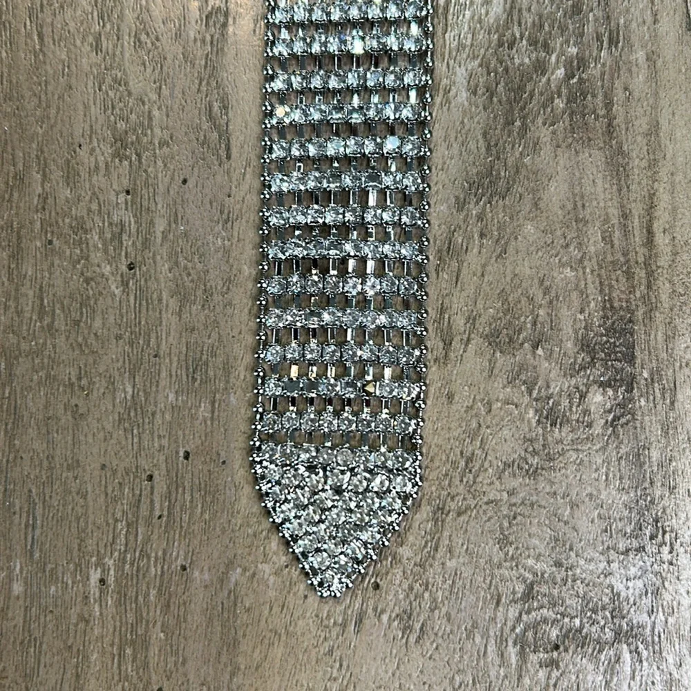 True Love rhinestone with silver accent belt.  NWT